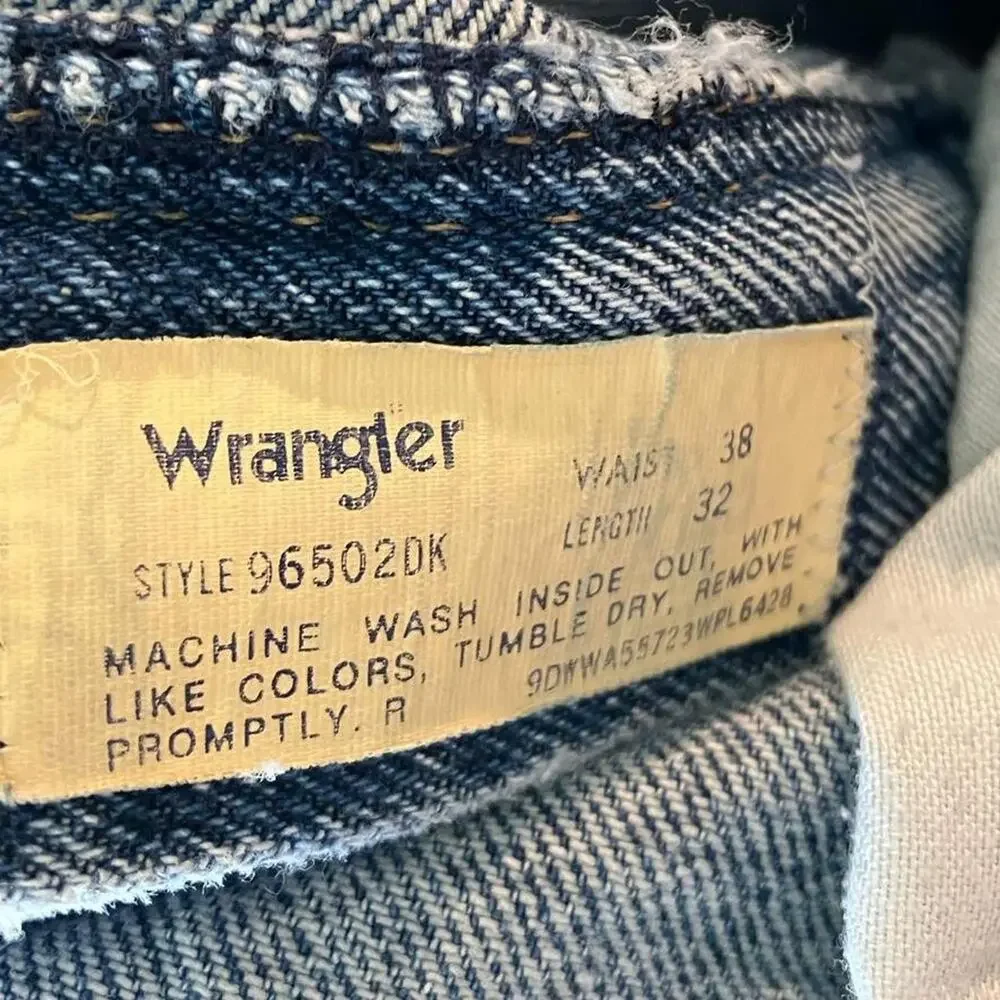 Vintage‎ 70s Wrangler Distressed Light Wash Denim Jeans
